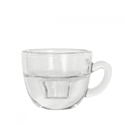 Kerzenständer Kaffeeglas transparent 8 cm