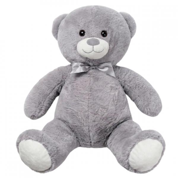 Knuffel beer XXL grijs 150 cm