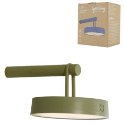 Light & Living wall lamp Toliara LED rechargeable olive green 19 cm