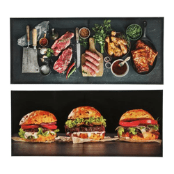 Outdoor Canvas Bilder BBQ, 2/s, 80x35cm