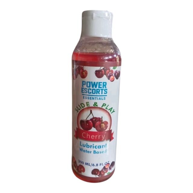 Power Escorts - DR08 - Cherry Water-Based Lubricant 200ml – Slide & Play Personal Lube