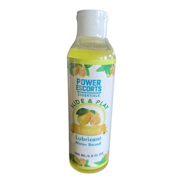 Power Escorts - DR09 - Lemon Water-Based Lubricant 200ml – Slide & Play Personal Lube