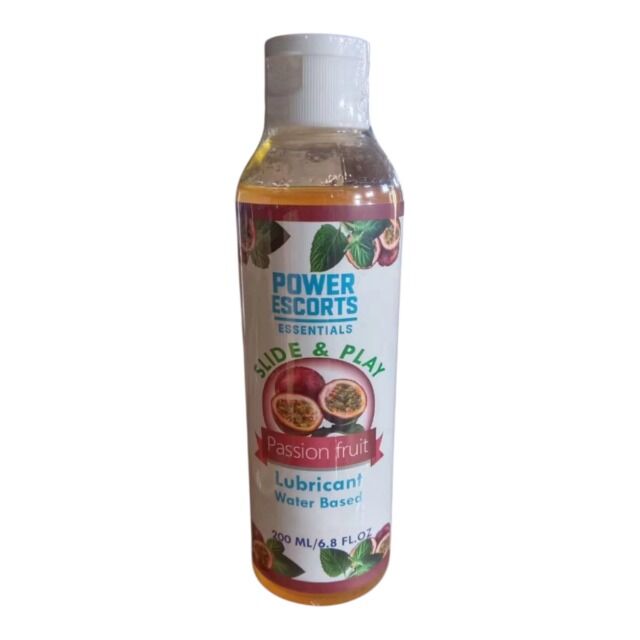 Power Escorts - DR13 - Passion Fruit Water-Based Lubricant 200ml – Slide & Play Personal Lube