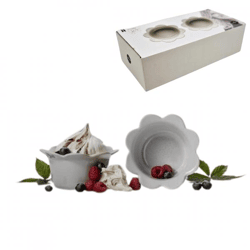 Sagaform Piccadilly Schale grau 13 cm 2er Set