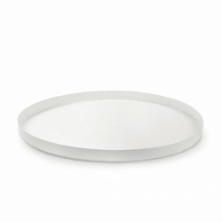 Teller rund Metall weiß 31,5 cm