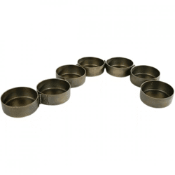 Teelichthalter Caterpillar Metall goldfarben 30 cm