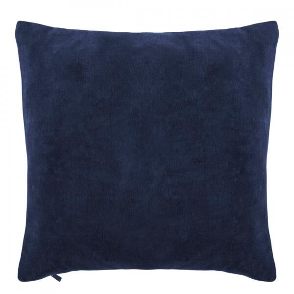 Tiseco kussen Cotton Velvet blauw 45 x 45 cm