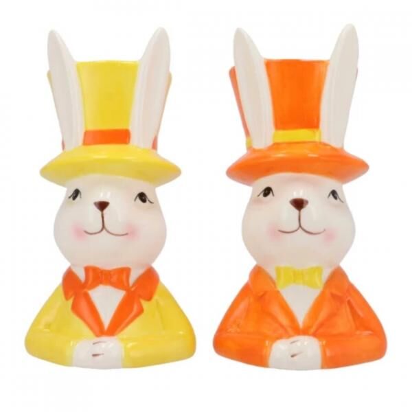 Vaas paashaas Easter Bunny 20 cm 2 assorti