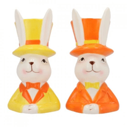 Vaas paashaas Easter Bunny 20 cm 2 assorti