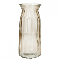 Vase Rubin taupe transparent 24 cm