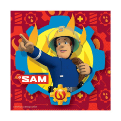 Feuerwehrmann Sam - 20 Servietten, 33x33cm