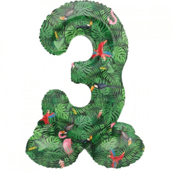 Folat Folienballon stehend 3 Jungle vibe 41 cm