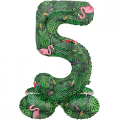 Folat Folienballon stehend 5 Jungle vibe 41 cm