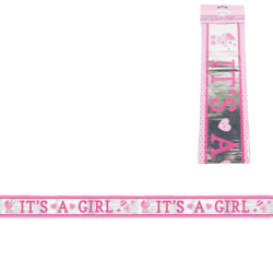 Foil banner It s a Girl 7.62 m