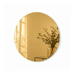 Housevitamin Wandspiegel rund gold 30 cm