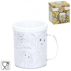 Färbe deine eigene Tasse Tiere 250 ml