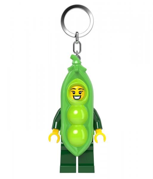 LEGO&reg; Minifigures&trade; - Schl&uuml;sselanh&auml;nger mit Taschenlampe - Erbsenschoten-Kost&uuml;m-M&auml;dchen