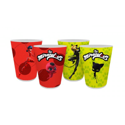 Miraculous / Ladybug - Drinking cup set of 4 300ml
