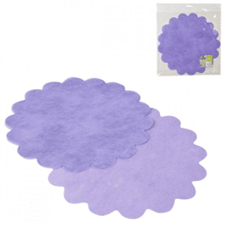 Platzdeckchen Papier lila 35 cm 10 Stück