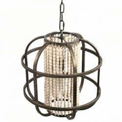 PTMD Hängeleuchte Juli Metall/Holz 46 cm