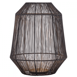 PTMD Windlicht Justy L schwarz/gold 38 cm