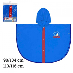Sonic children's rain poncho 2 assorted