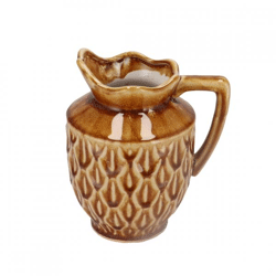 Vase Boa mit Henkel dunkelbraun 21 cm