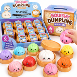 Squishy Dumpling Mystery Box – Virale Squishy Steamed Buns  10cm Anti Stress Spielzeug Kawaii Mochi Squishies – Cute Mystery Korb Ge