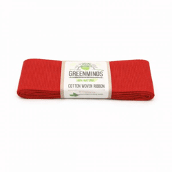 Greenminds Farbband Baumwolle rot 2 m