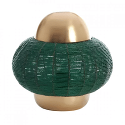 Light & Living Tischleuchte Cetara EU-Stecker grün 26 cm