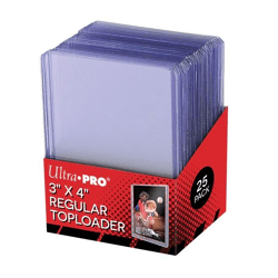Clear Regular Toploaders (25) for Standard Size Cards