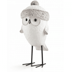 J-Line Statue Eule Winter 52 cm