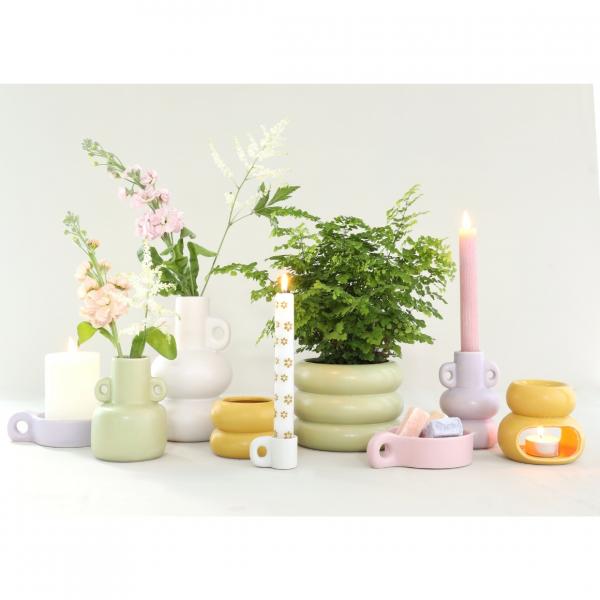 Kerzenhalter Chubby lila 13,5 cm