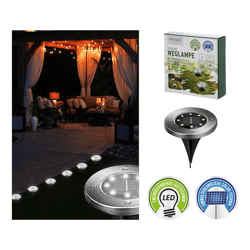 LED Solar Wegleuchte, Erdspieß ca. 12cmD