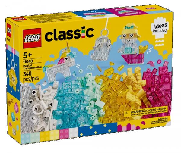 LEGO&reg; Classic 11040 - Zauberbox mit durchsichtigen Steinen (340 Teile)