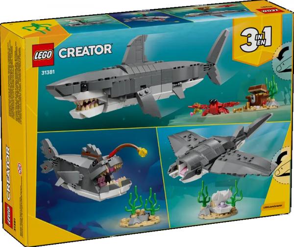 LEGO&reg; Creator - Wilder Hai mit Schatztruhe (379 Teile)