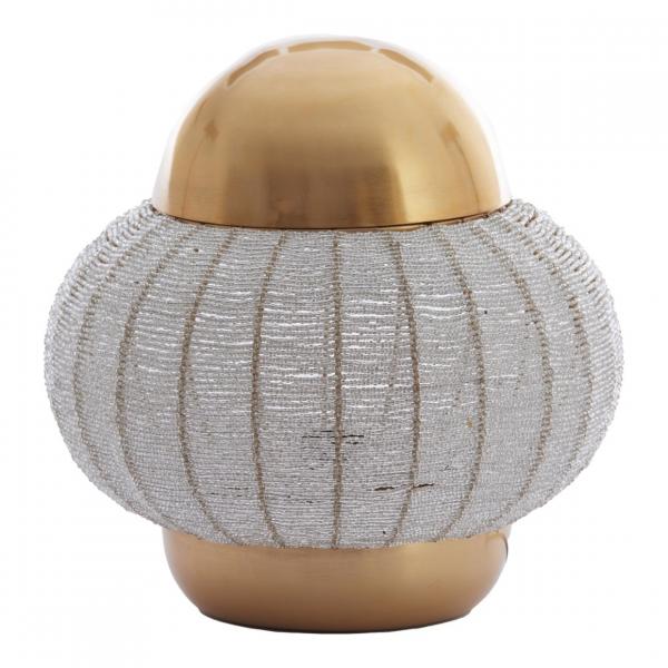 Light & Living Tischleuchte Cetara EU-Stecker silber 26 cm