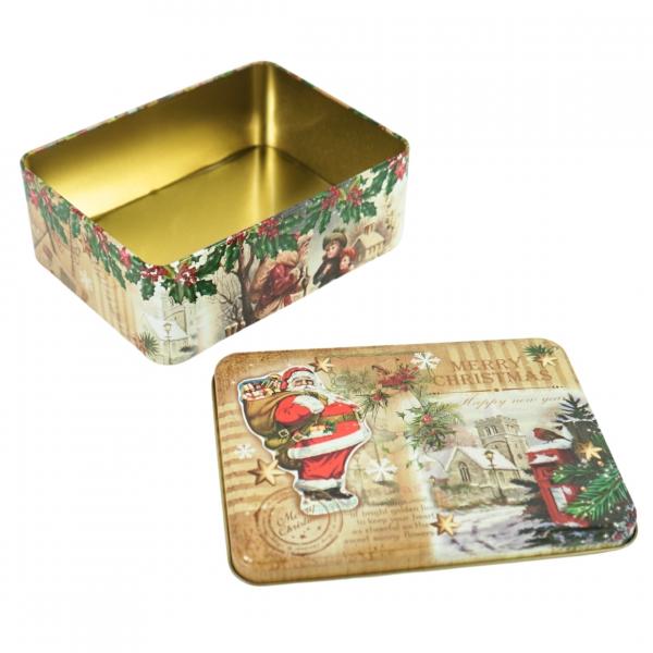 Metalldose Weihnachtsmann 19 cm