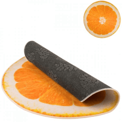Out of the Blue Teppich Orange rund 80 cm