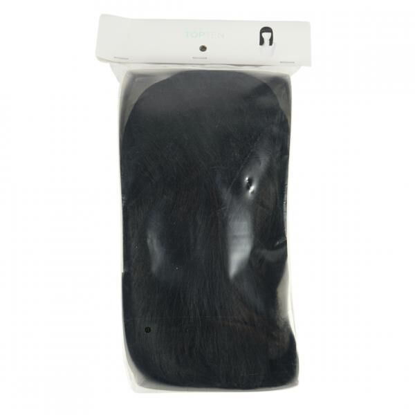 Wig half-long black one size