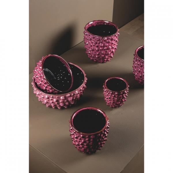 PTMD bloempot Marel Dots paars S 19,5 cm