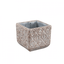 PTMD Blumentopf Jenah braun XS 13 cm