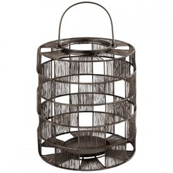 PTMD lantern Stenn L metal brass colored 35 cm