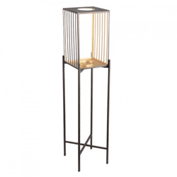 PTMD windlight on stand Axin L gold 120 cm