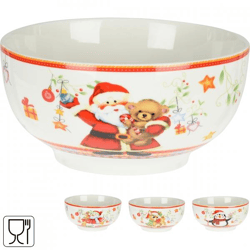 Siaki bowl Christmas porcelain 600 ml 4 assorted