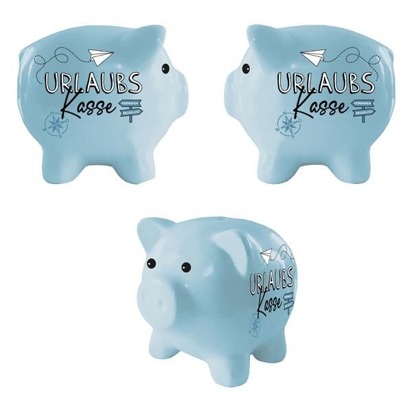 Piggy bank, vacation fund, approx. 12cm