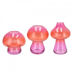 Vase Nova rosa 20 cm 3 Stück sortiert
