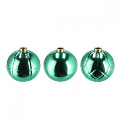 Vase Weihnachtskugel grün 15 cm 3 Stück sortiert