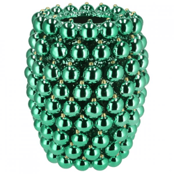 Vase Weihnachtskugel grün 39 cm