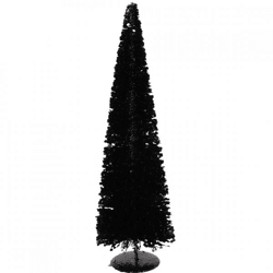Weihnachtsbaum Sparkle Pailletten schwarz 60 cm